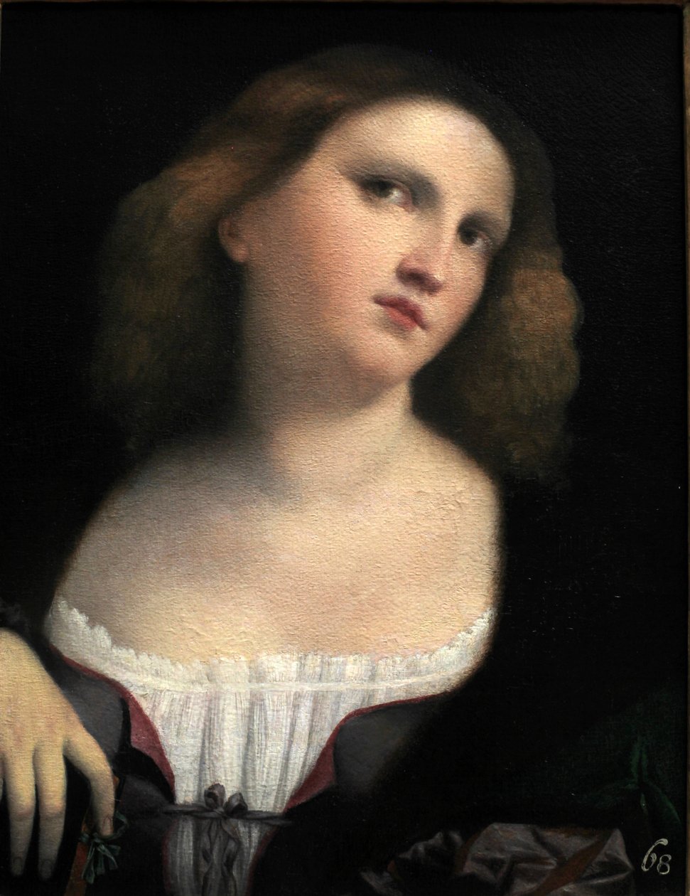 Retrato de uma mulher de Palma il Vecchio