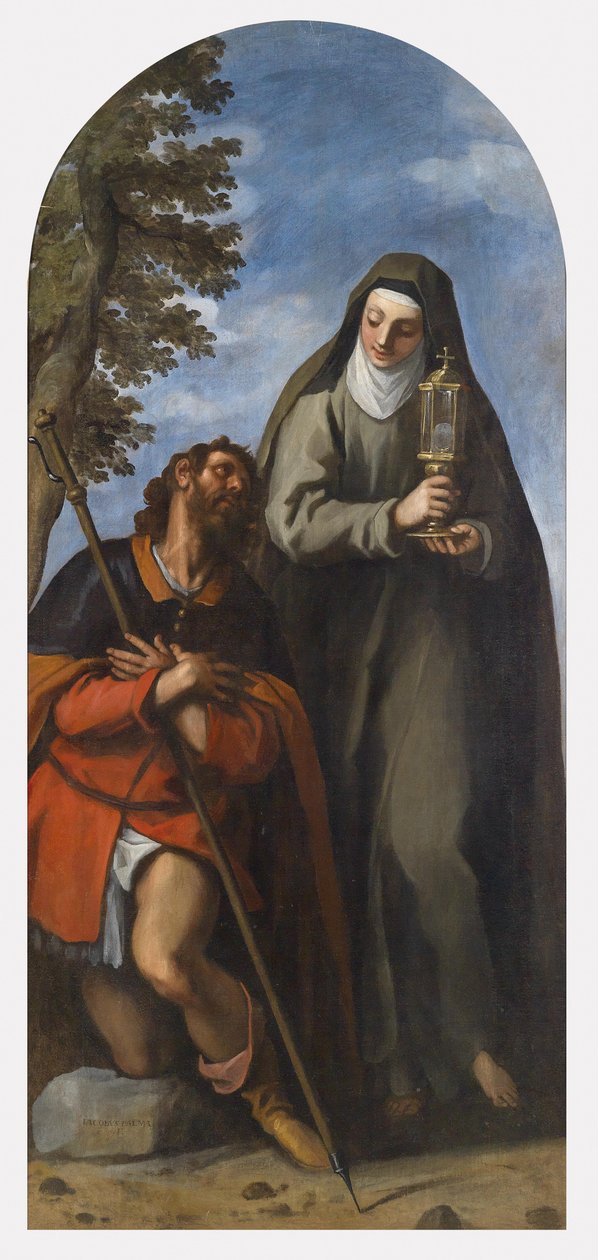 Os santos Rochus e Clare de Palma Il Giovane
