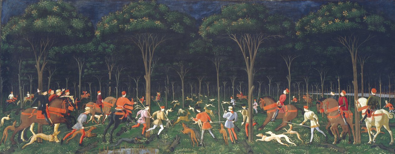 Caça noturna de Paolo Uccello