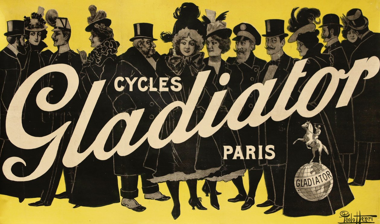 Ciclos Gladiador, c. 1900. de Paolo Henri