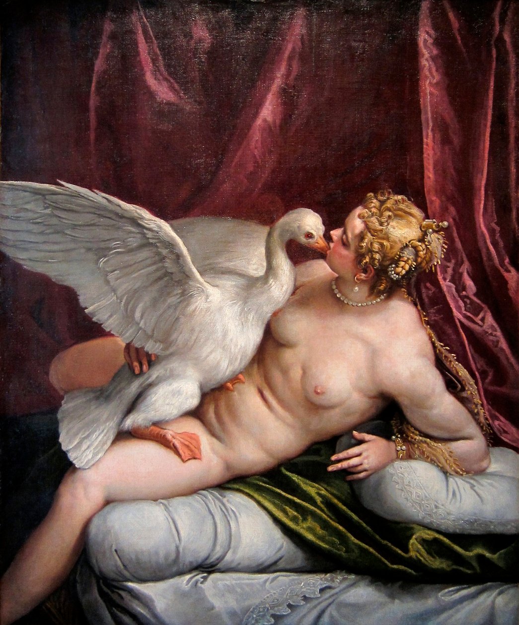 Leda e o cisne, 1585 de Paolo Veronese