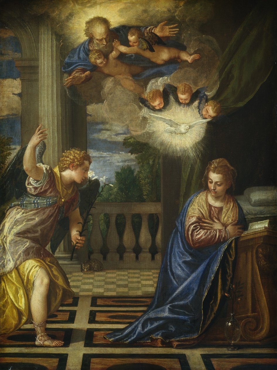A Anunciação, c. 15831584 de Paolo Veronese