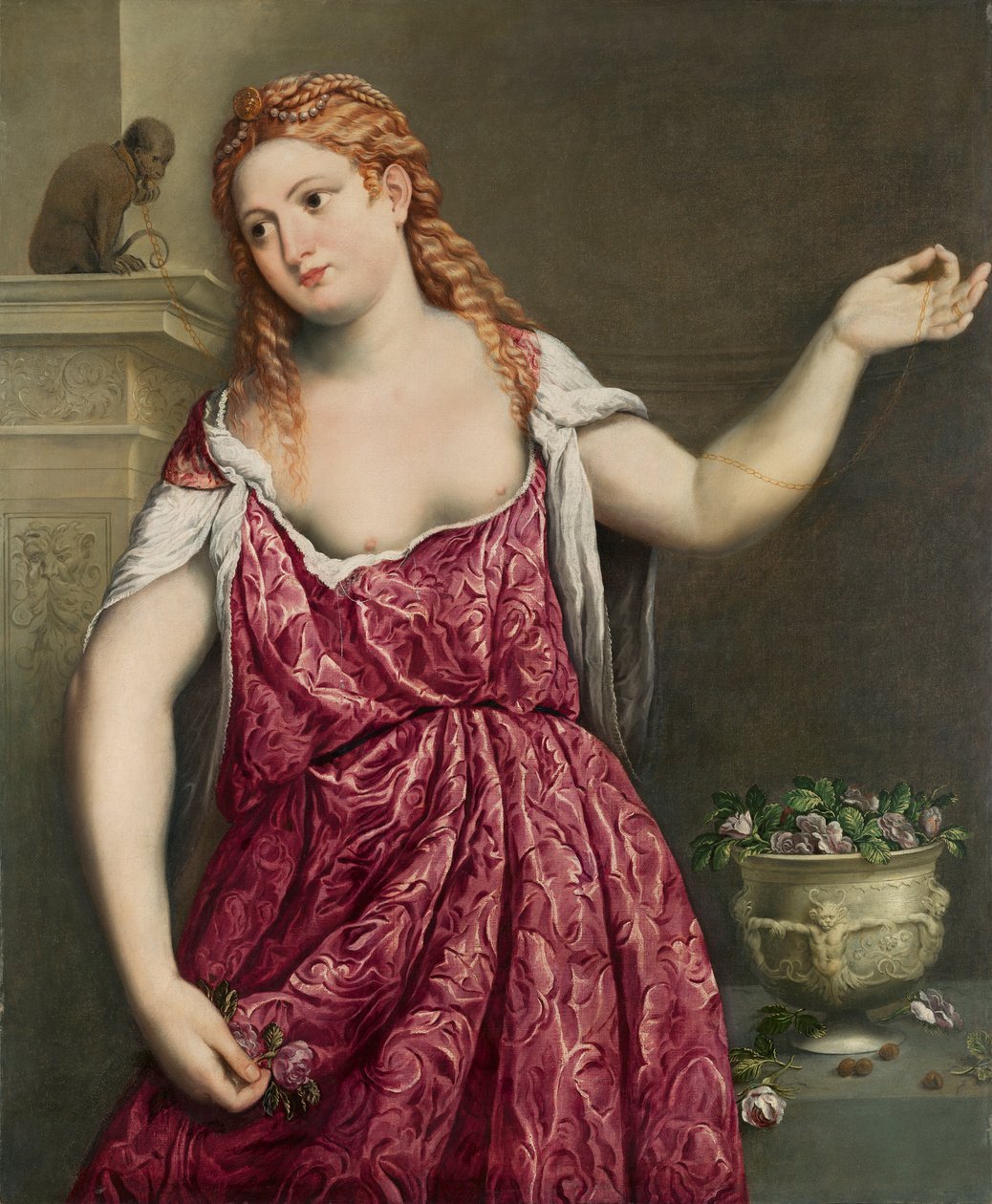 Retrato de uma jovem mulher de Paris Bordone