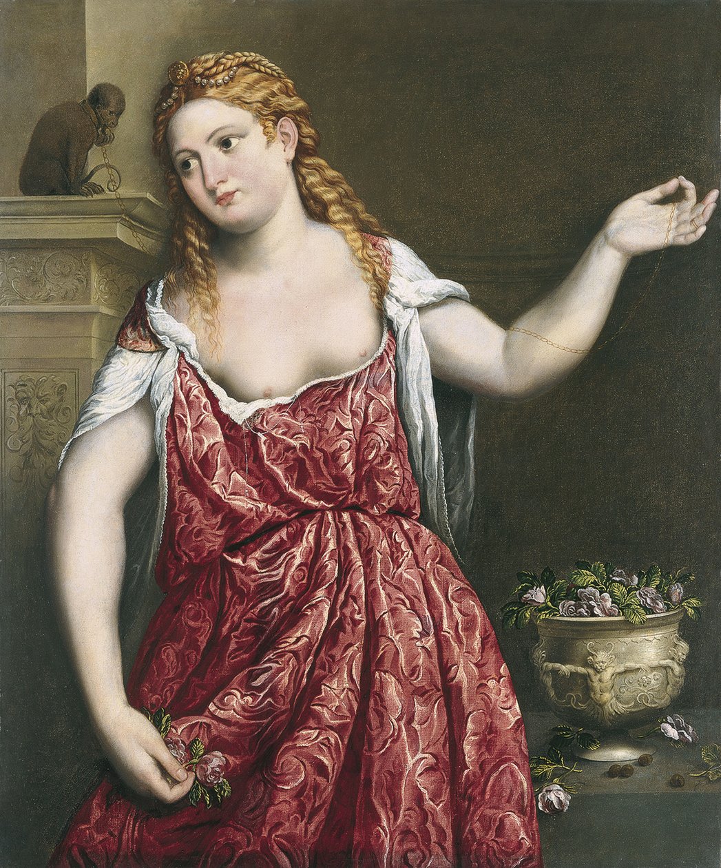 Retrato de uma jovem mulher de Paris Bordone