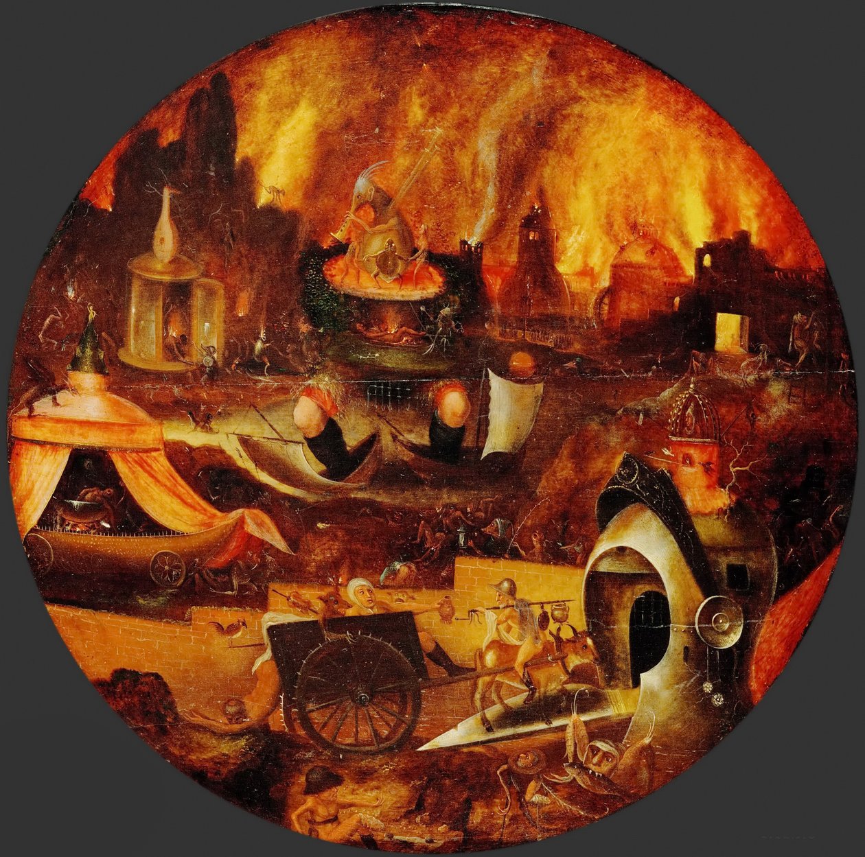 O Inferno, cerca de 1545 de Patinier