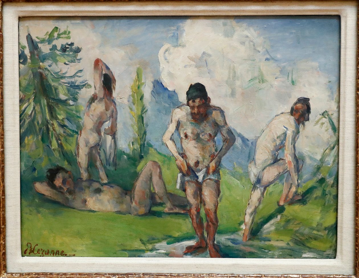 Banhistas descansando, 1876-78 de Paul Cézanne