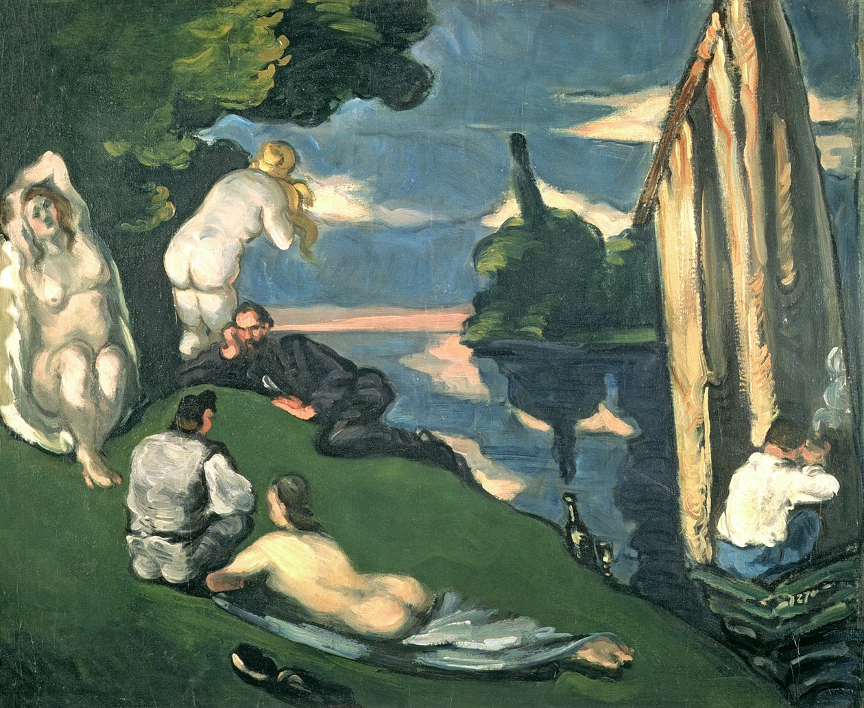 Pastoral ou Idílio, 1870 de Paul Cézanne