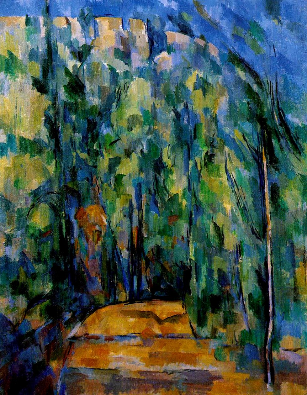 Caminho na floresta, 1902-06 de Paul Cézanne