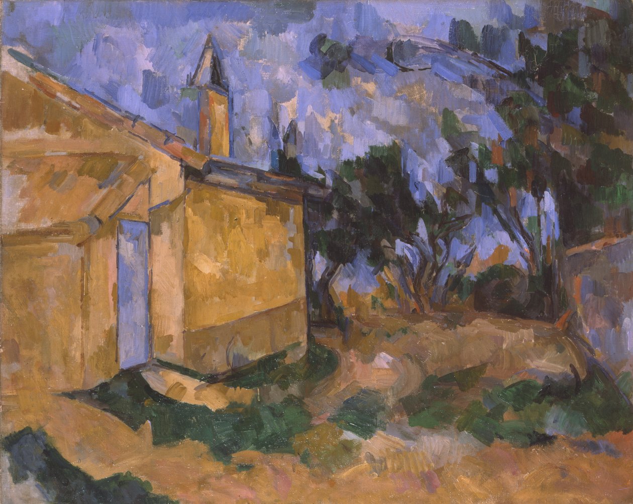 O galpão de Jourdan, 1906 de Paul Cézanne