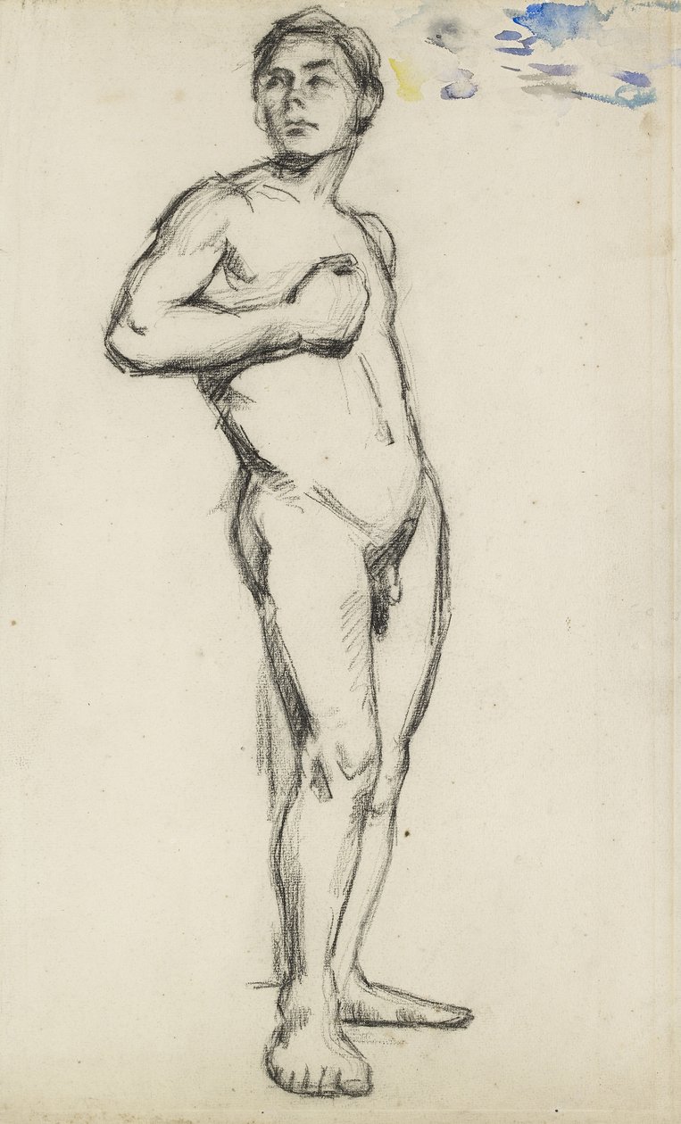 Nu masculino, século XIX de Paul Cézanne