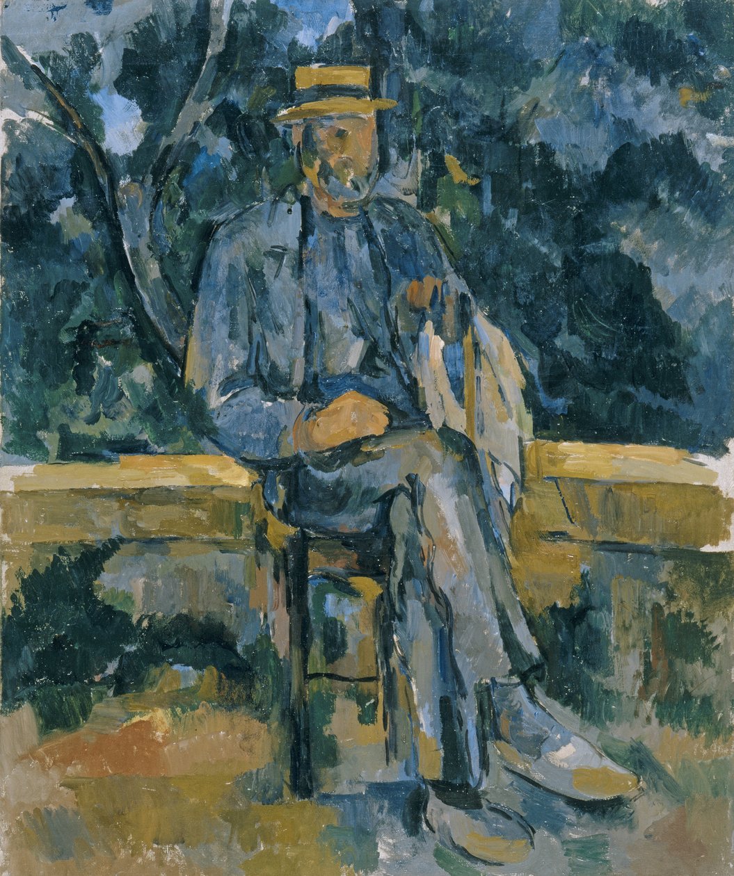Retrato, de, um, agricultor de Paul Cézanne