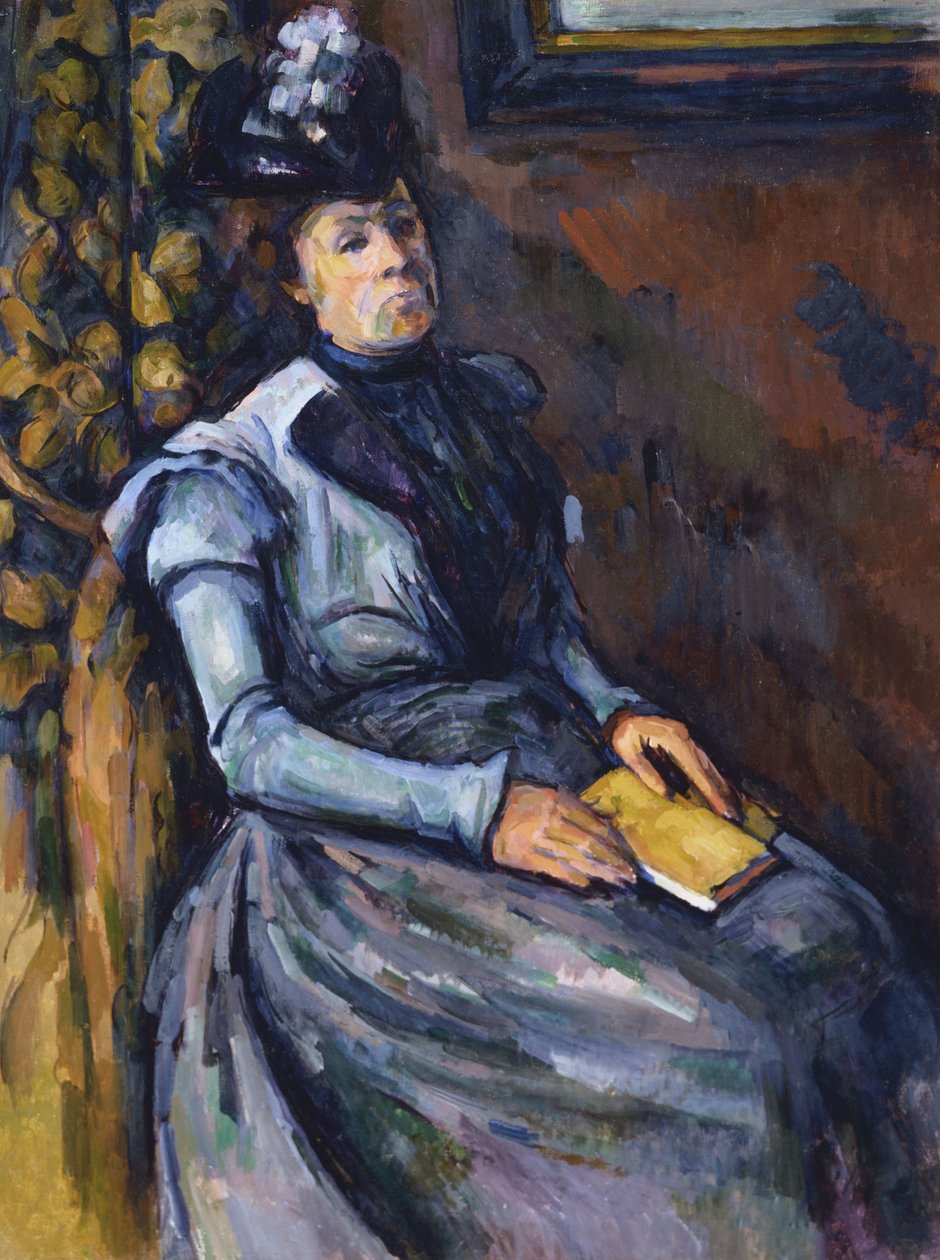 Mulher sentada em azul de Paul Cézanne
