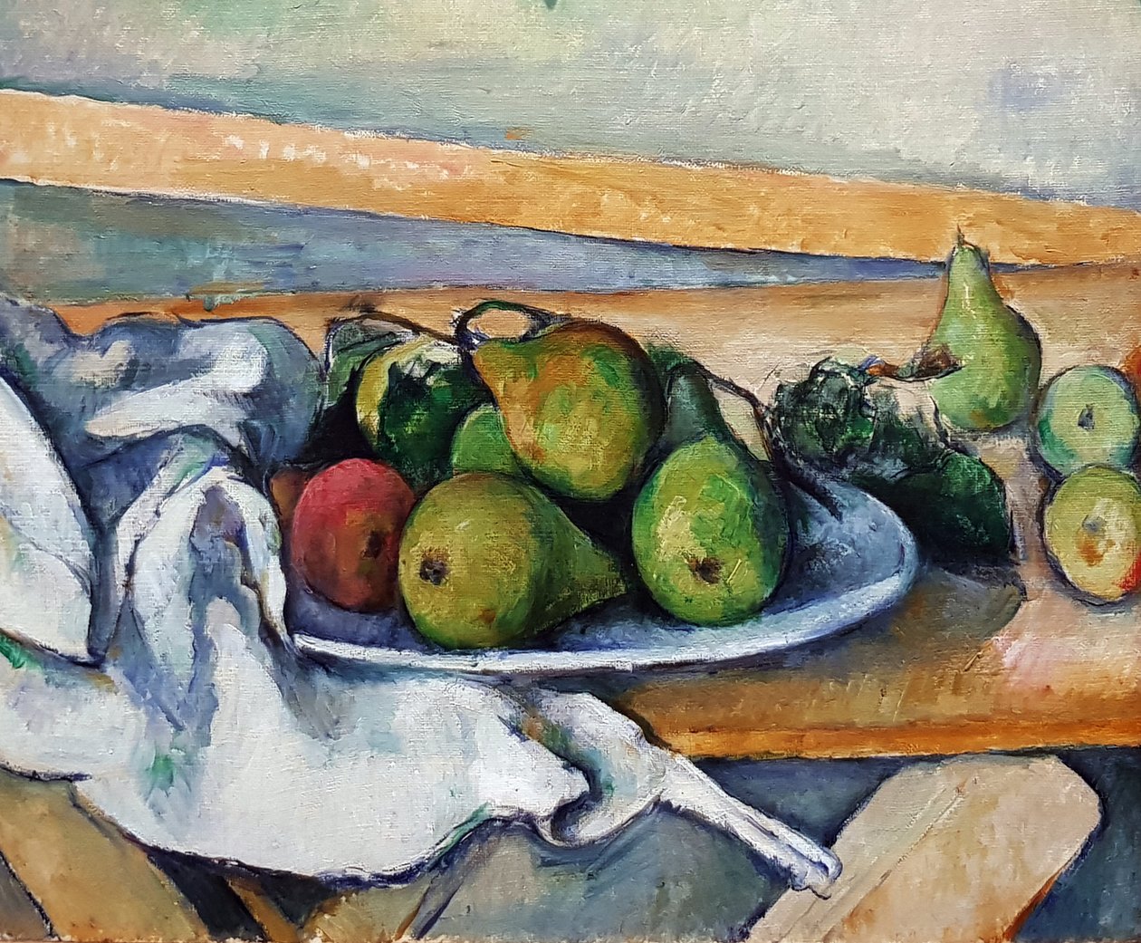 Ainda vida com peras de Paul Cézanne