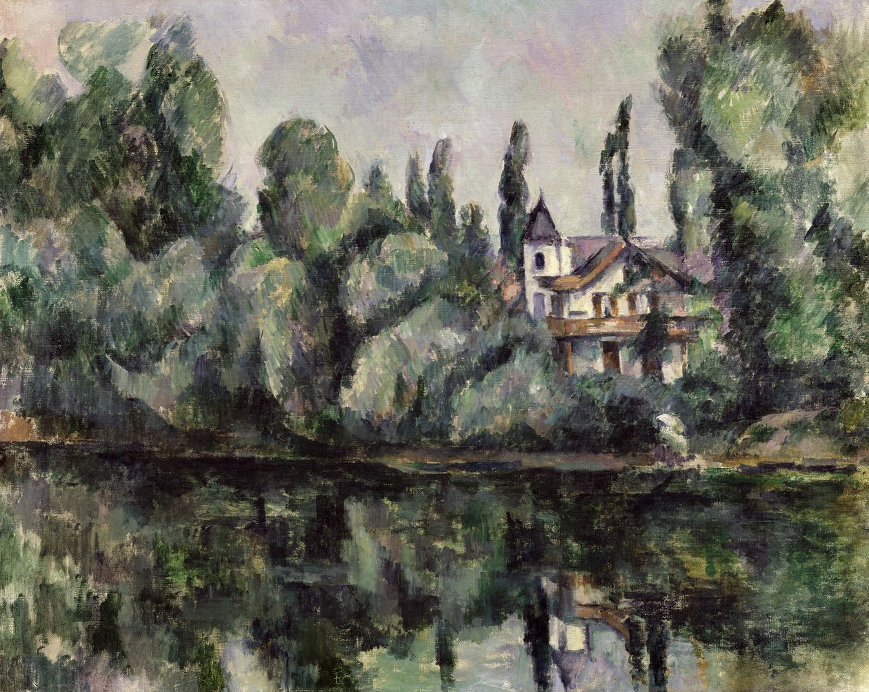 Os bancos do Marne, 1888 de Paul Cézanne