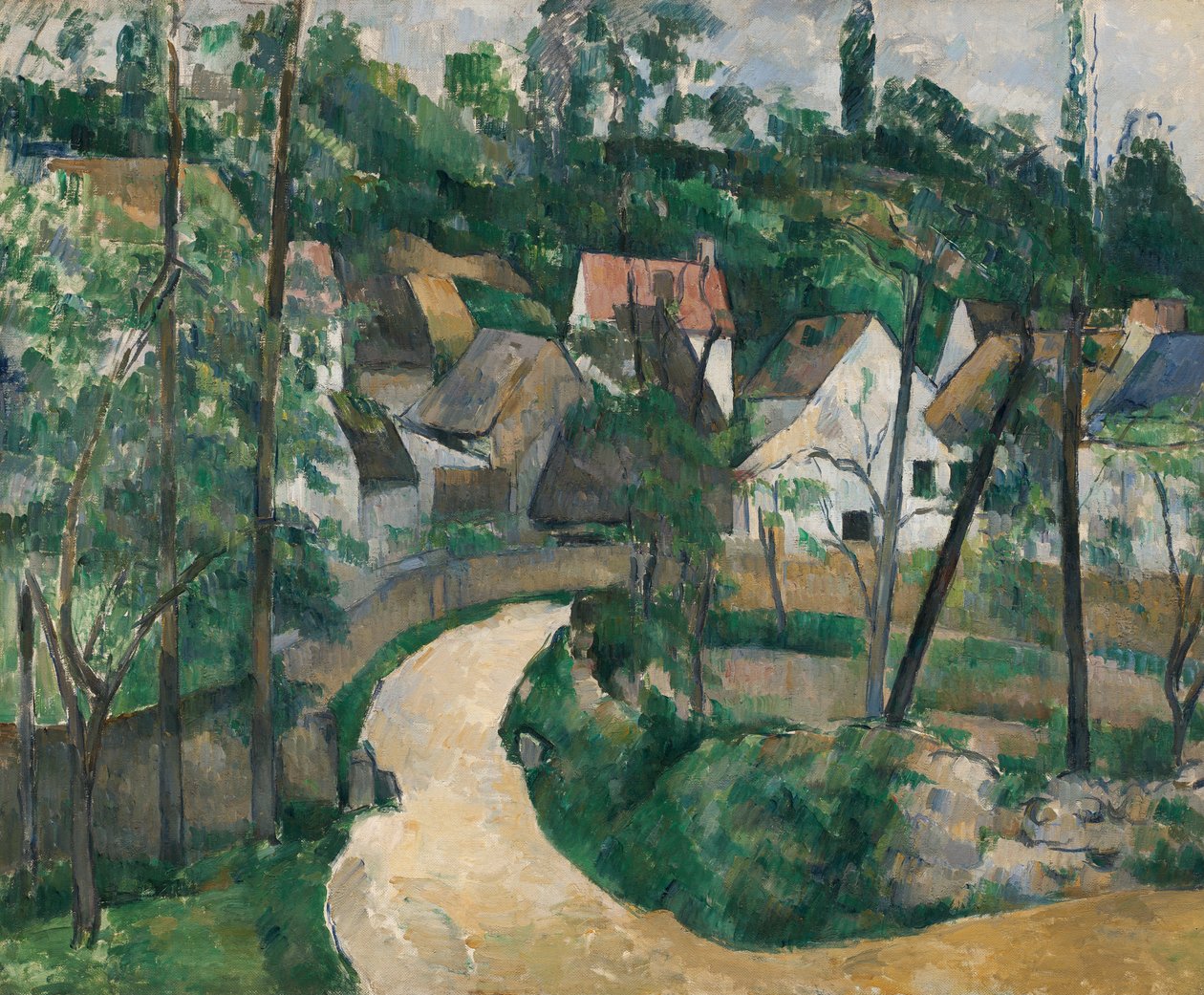 Vire na estrada de Paul Cézanne