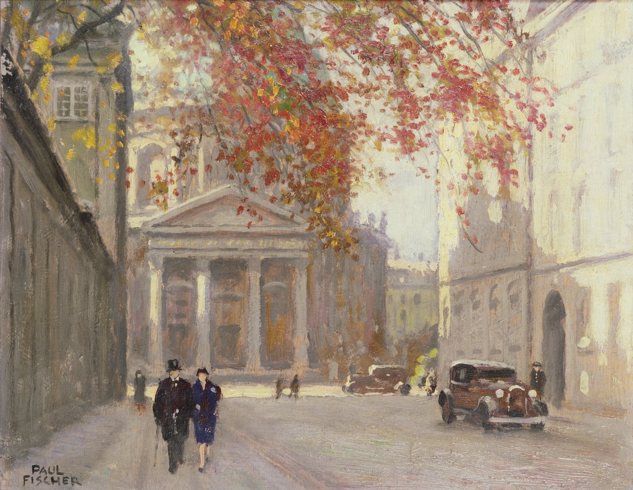 Uma rua em Copenhaga de Paul Fischer