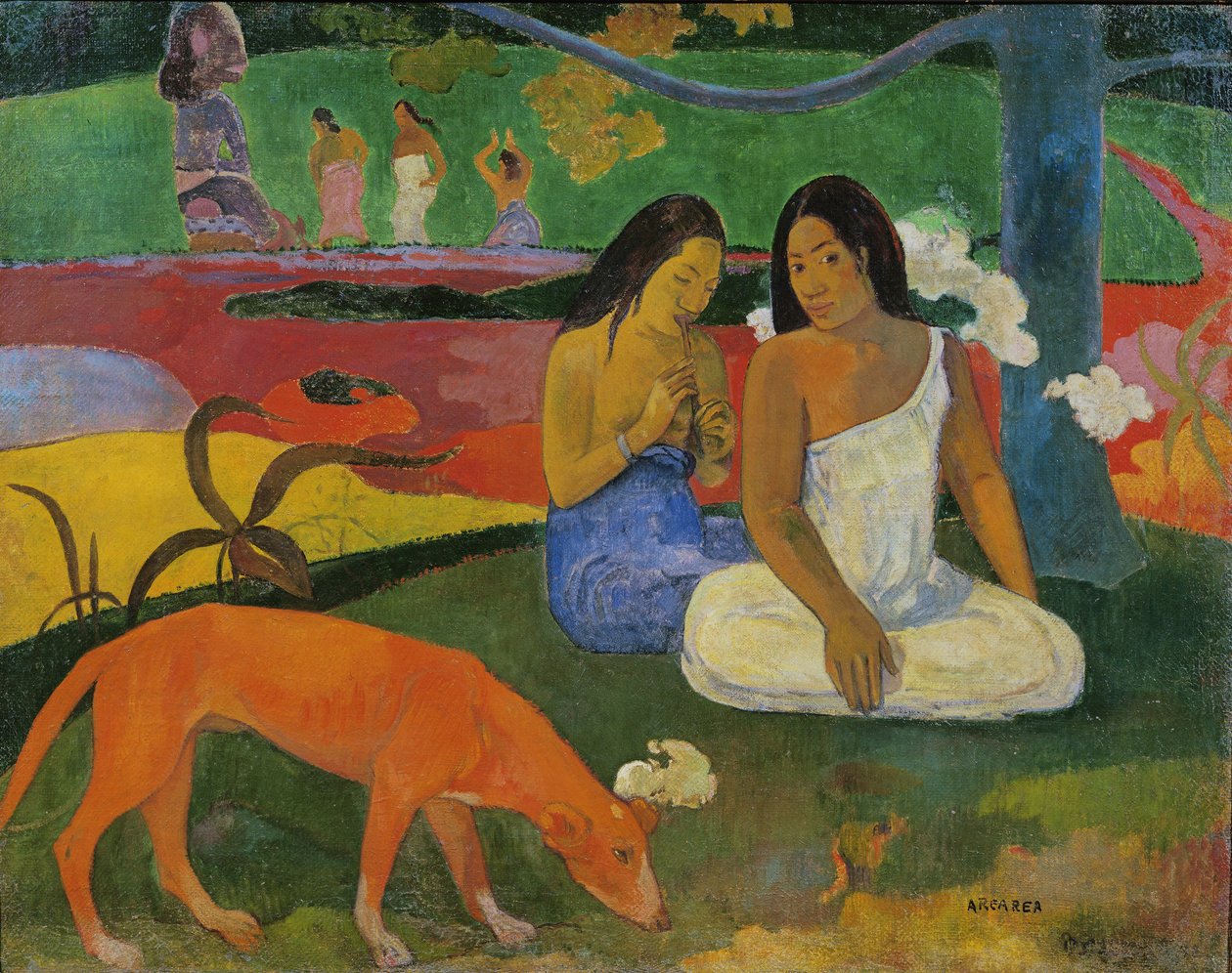 O cão vermelho, 1892 de Paul Gauguin