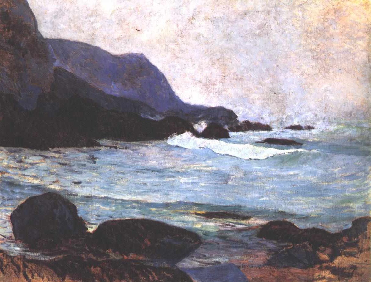 A costa em Bellangenay de Paul Gauguin