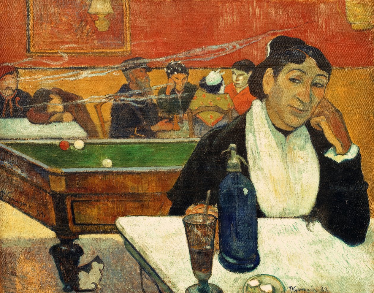 No café de Paul Gauguin