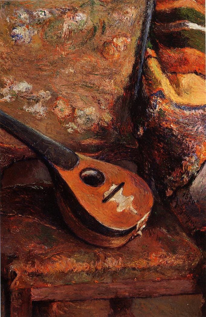 Bandolim em uma cadeira de Paul Gauguin