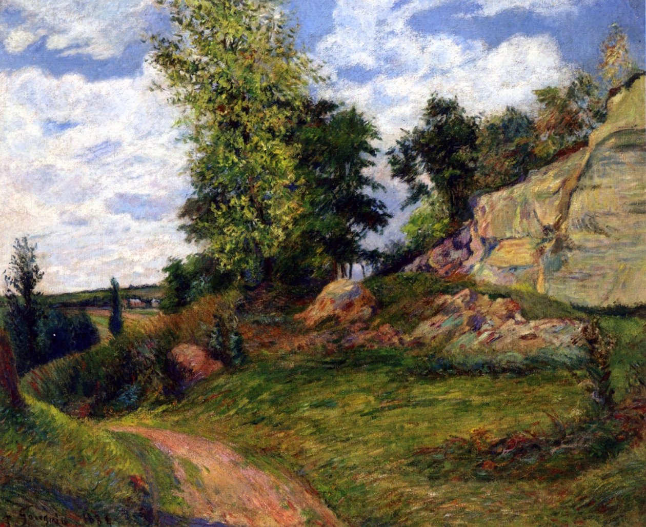 Pedreiras em Pontoise, 1882 de Paul Gauguin