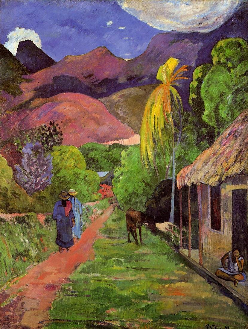 Rua Tahiti de Paul Gauguin