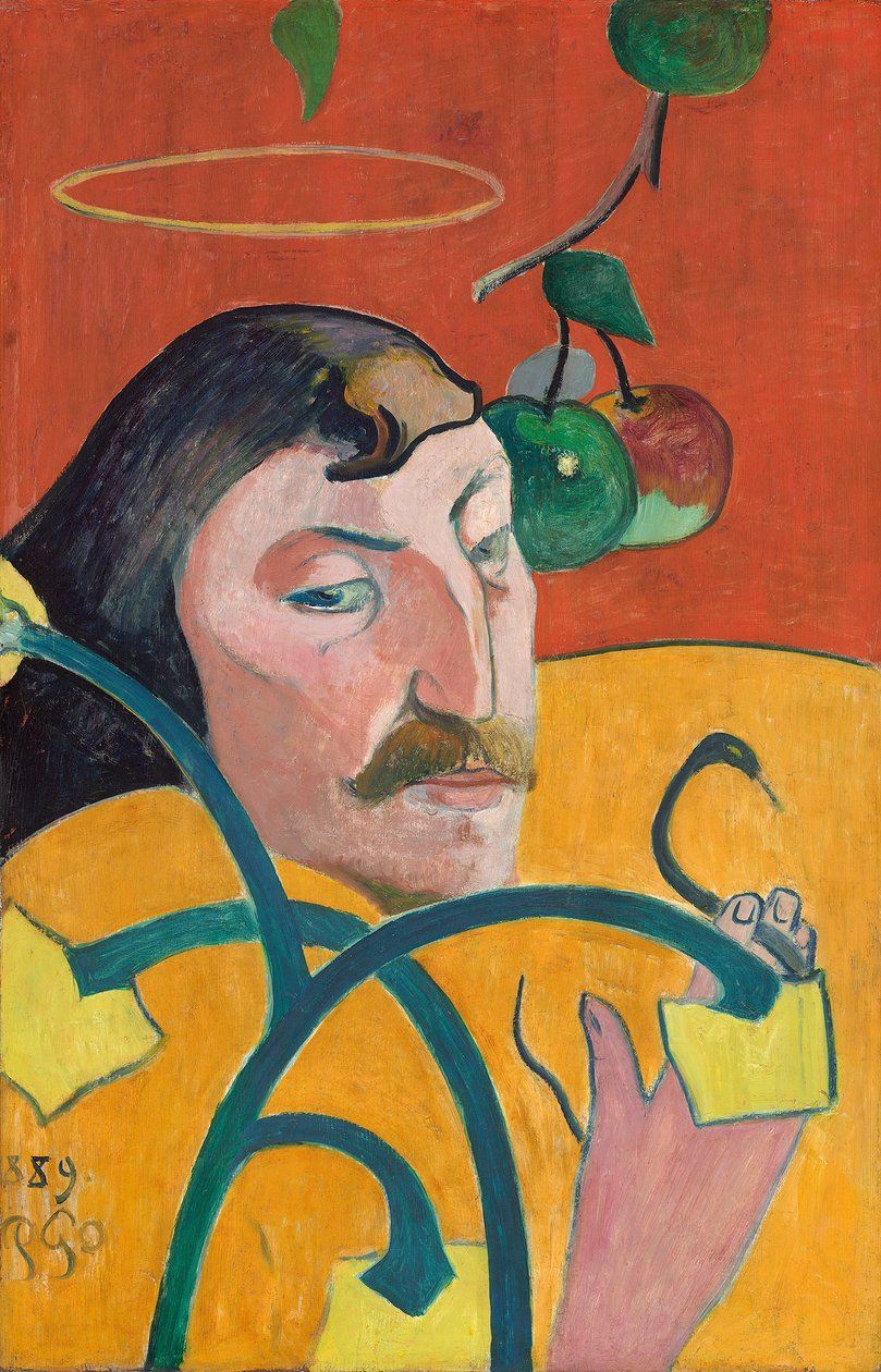 Auto-Retrato, 1889 (óleo sobre madeira) de Paul Gauguin