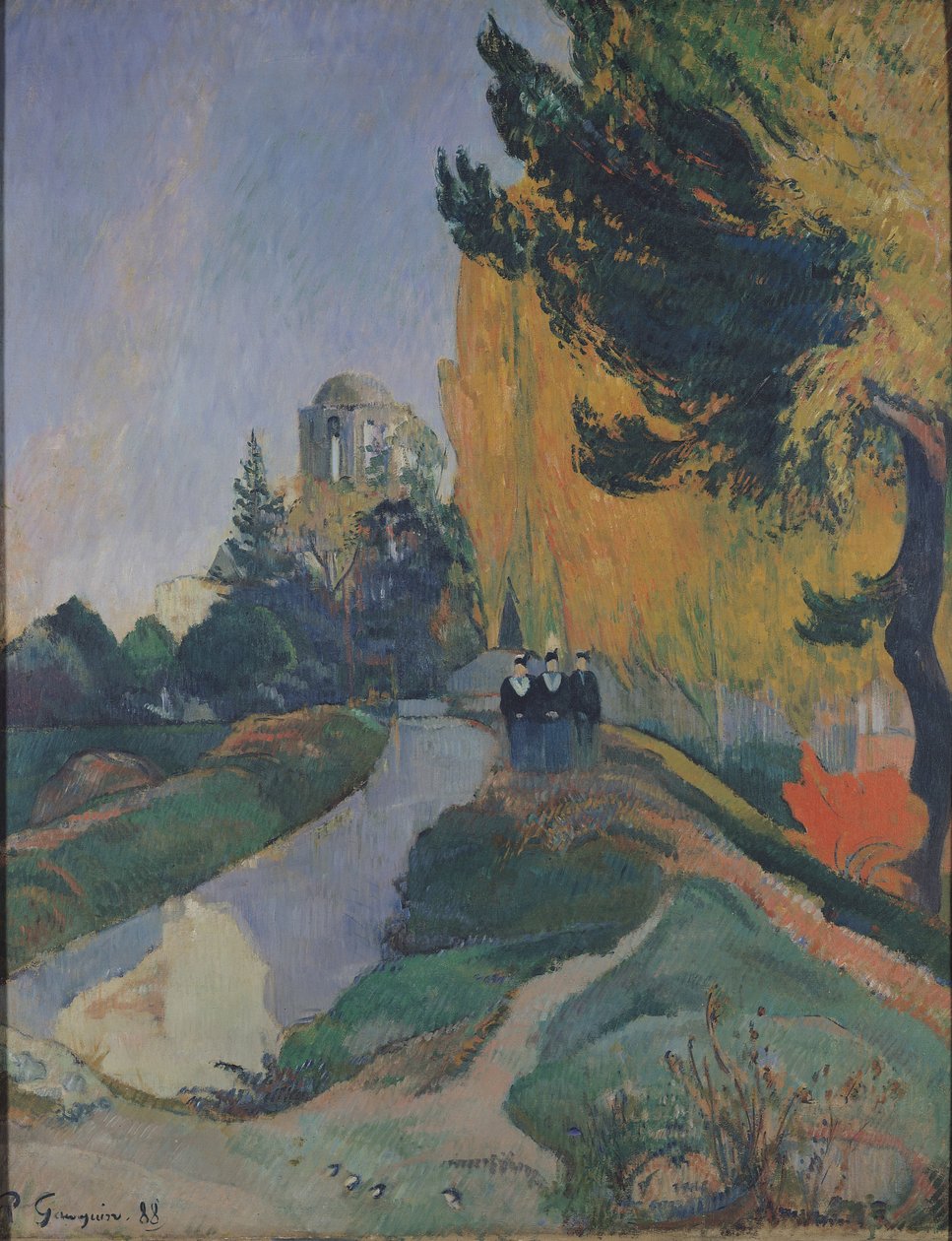 Os Alyscamps, Arles, 1888 de Paul Gauguin