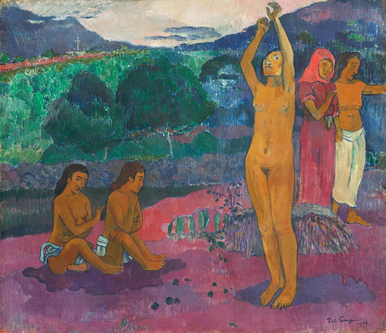 A Invocação, 1903 de Paul Gauguin