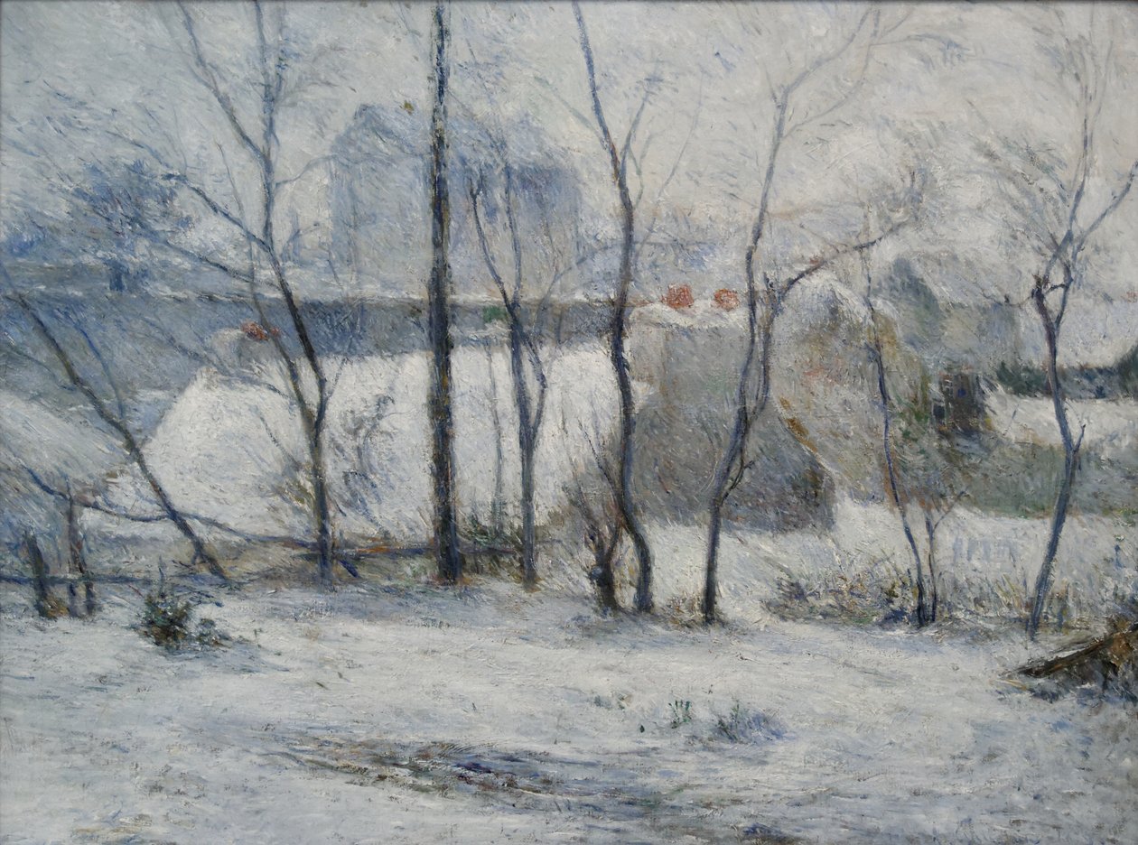 Paisagem de inverno de Paul Gauguin