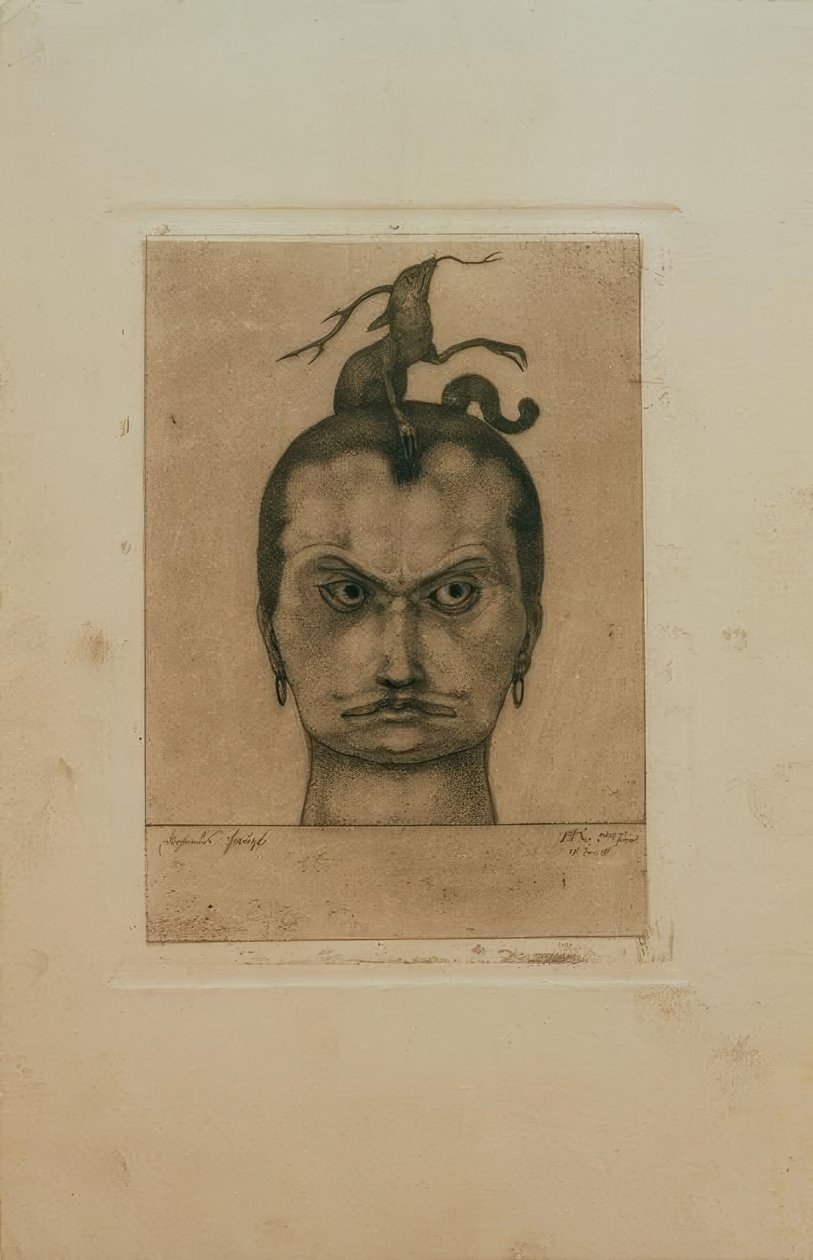 Cabeça ameaçadora de Paul Klee