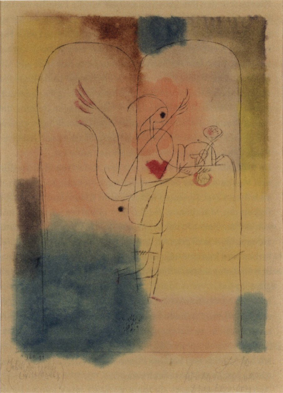 Anjo traz o desejado de Paul Klee