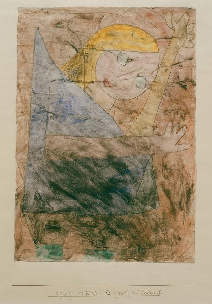 Anjo, ainda tateando de Paul Klee