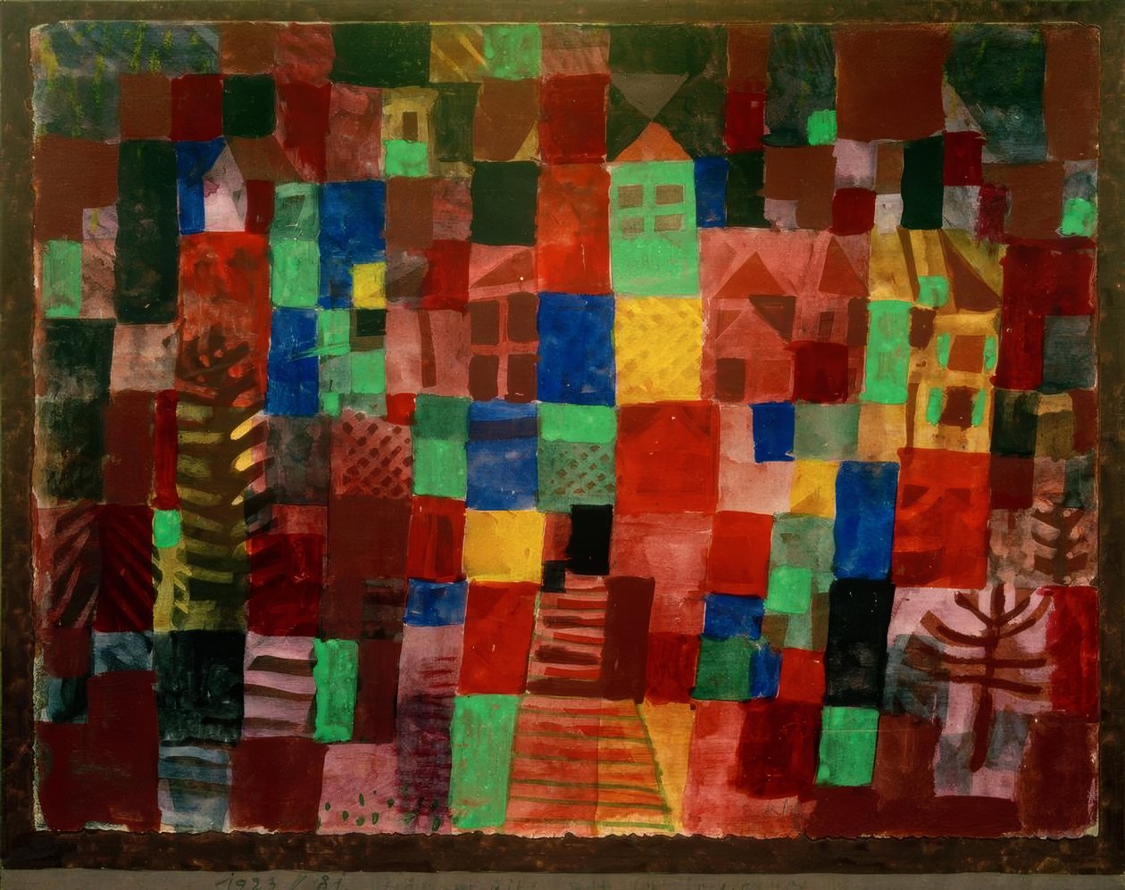 Casas com escada de Paul Klee