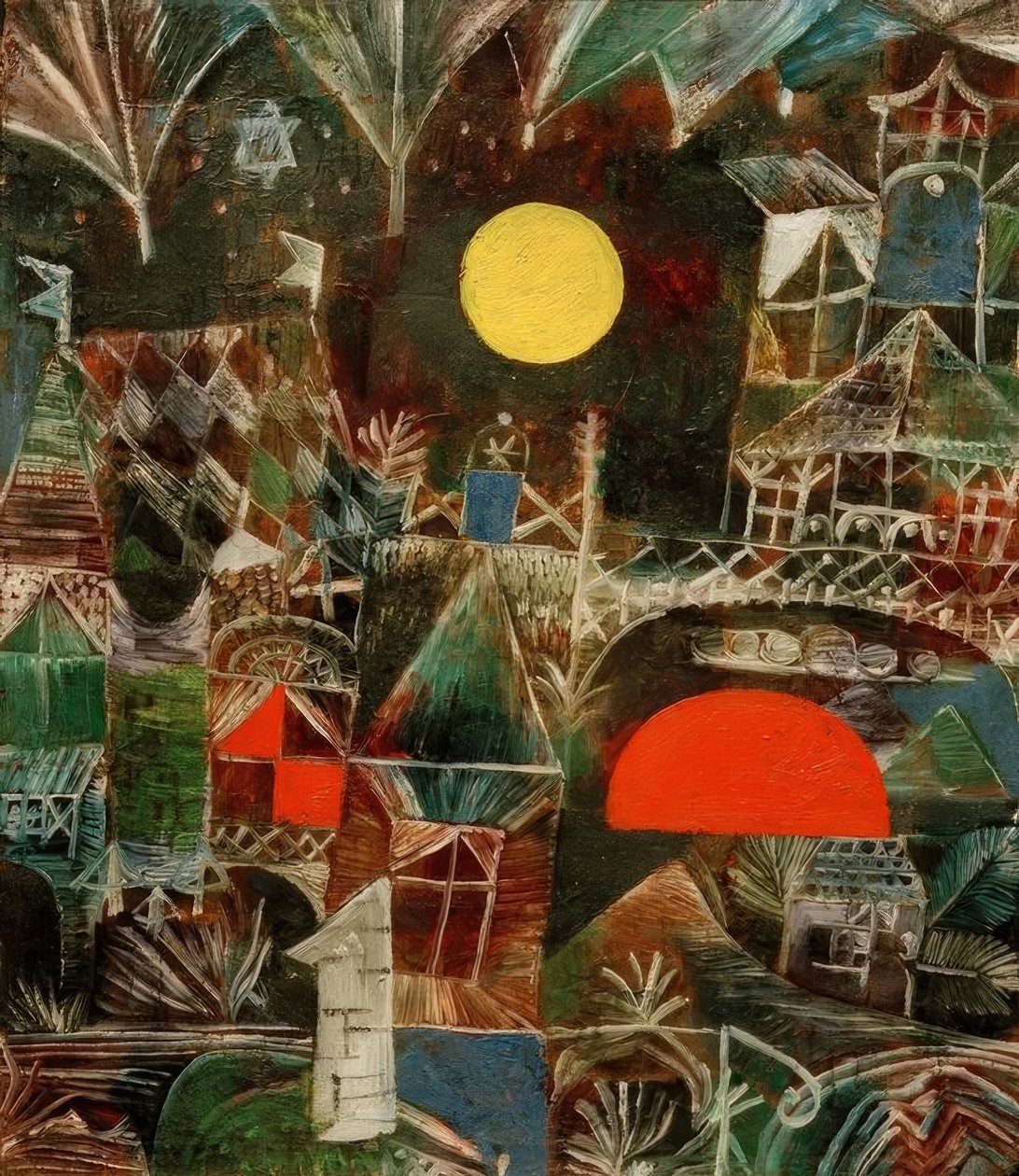 Moonrise do sol de Paul Klee