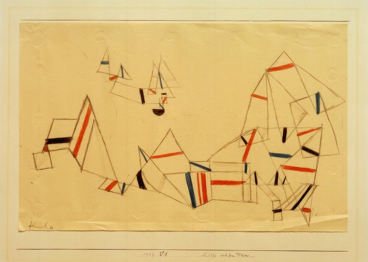Navios depois da tempestade de Paul Klee