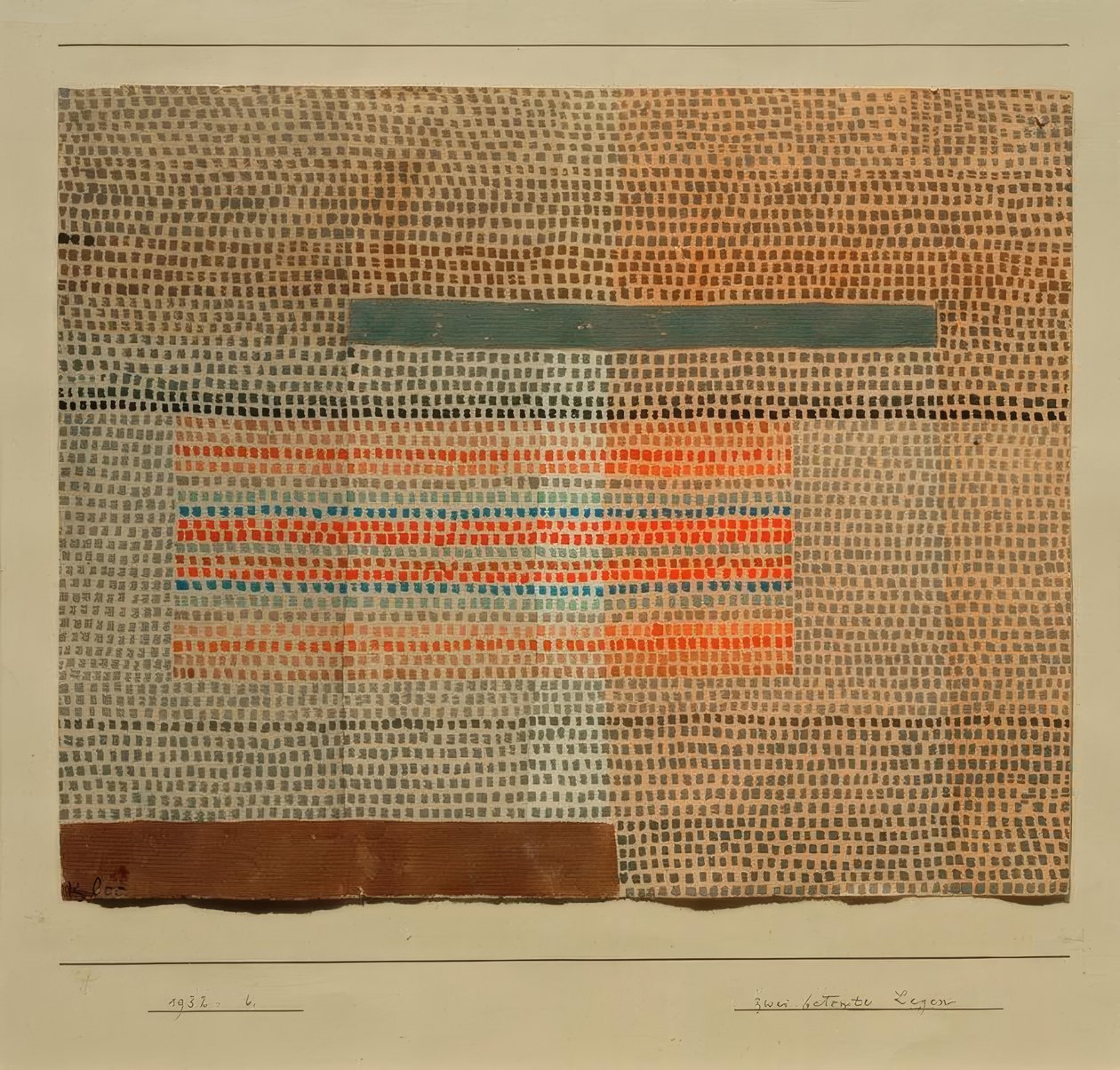 Duas camadas estressadas de Paul Klee