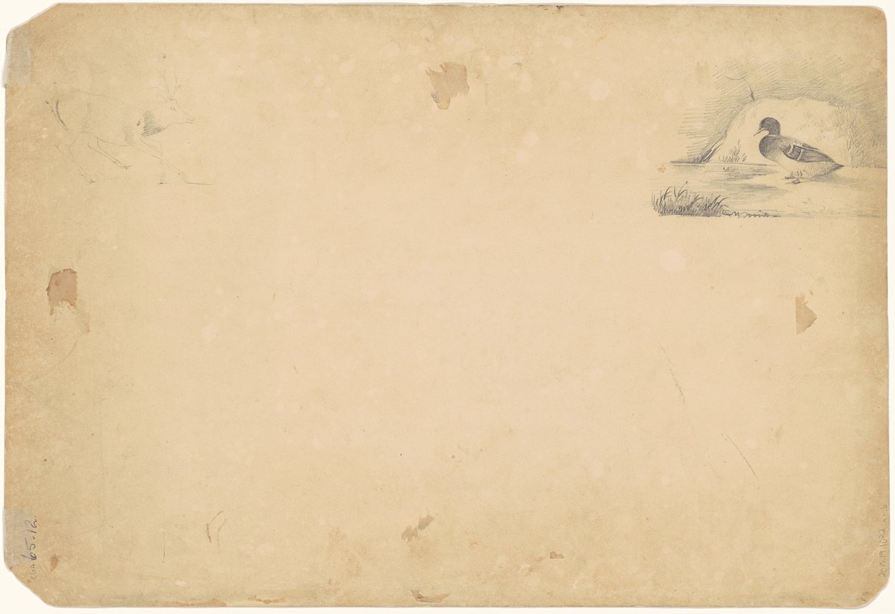 Um pato e um cervo, 1831 de Paul Lacroix