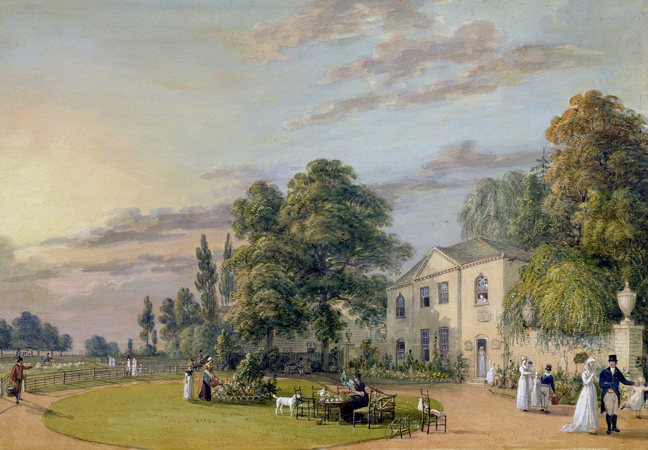 Chá em Englefield Green de Paul Sandby