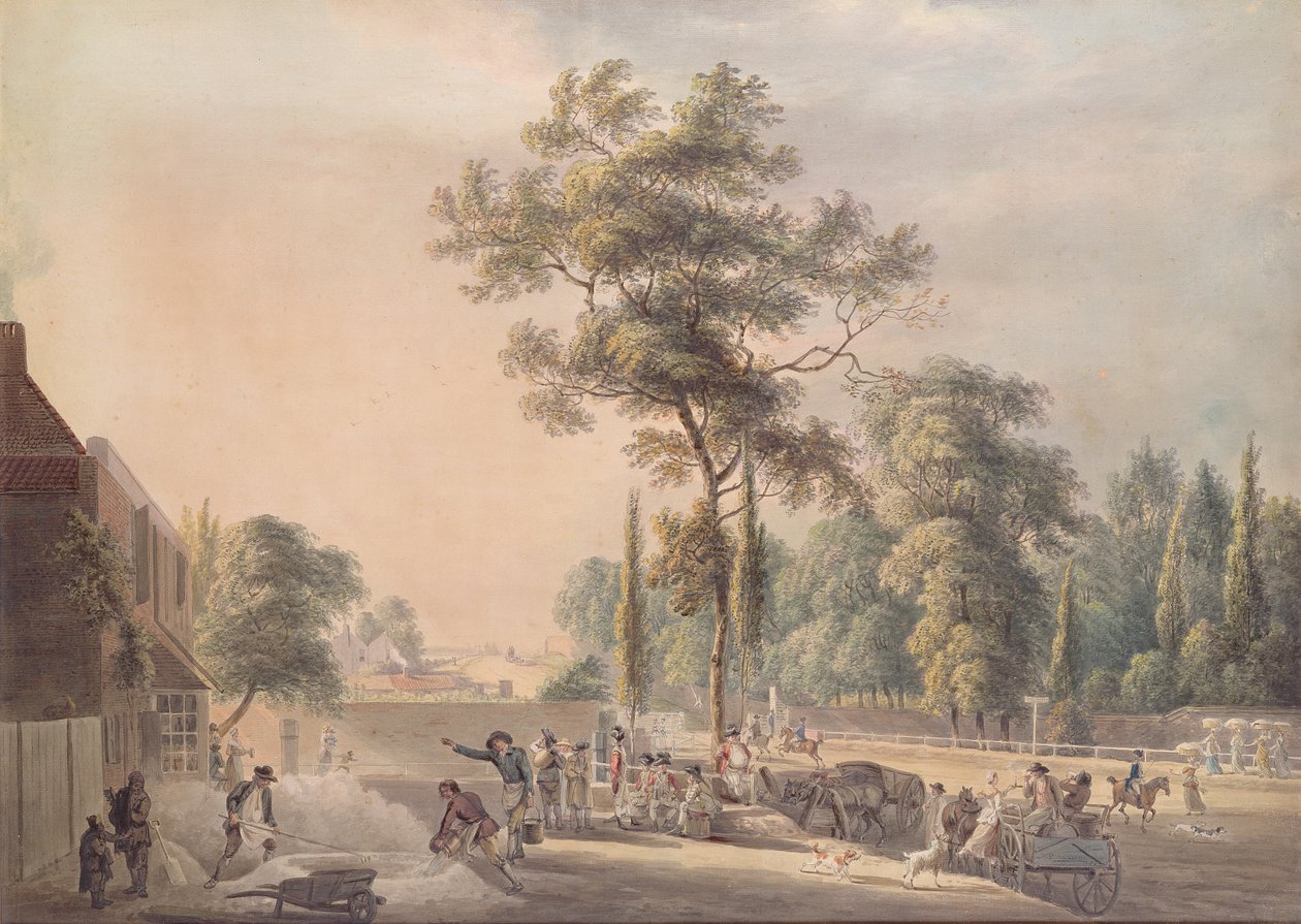 O velho cisne, bayswater de Paul Sandby