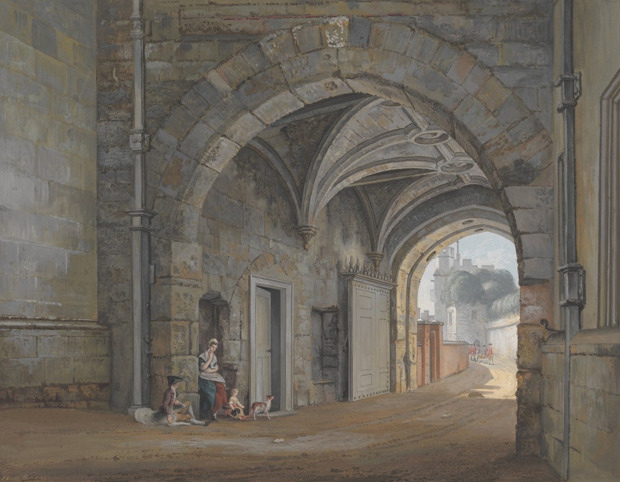 A, rainha elizabeth, portão de Paul Sandby