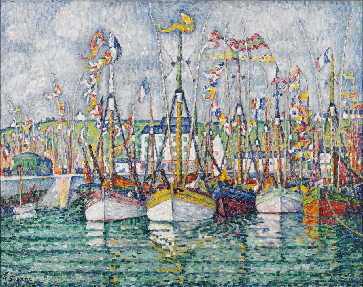 Bênção da Frota do Atum em Groix, 1923 de Paul Signac