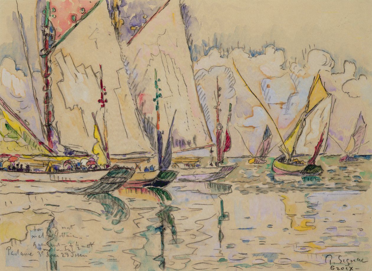 Partida de atuneiros no Groix de Paul Signac
