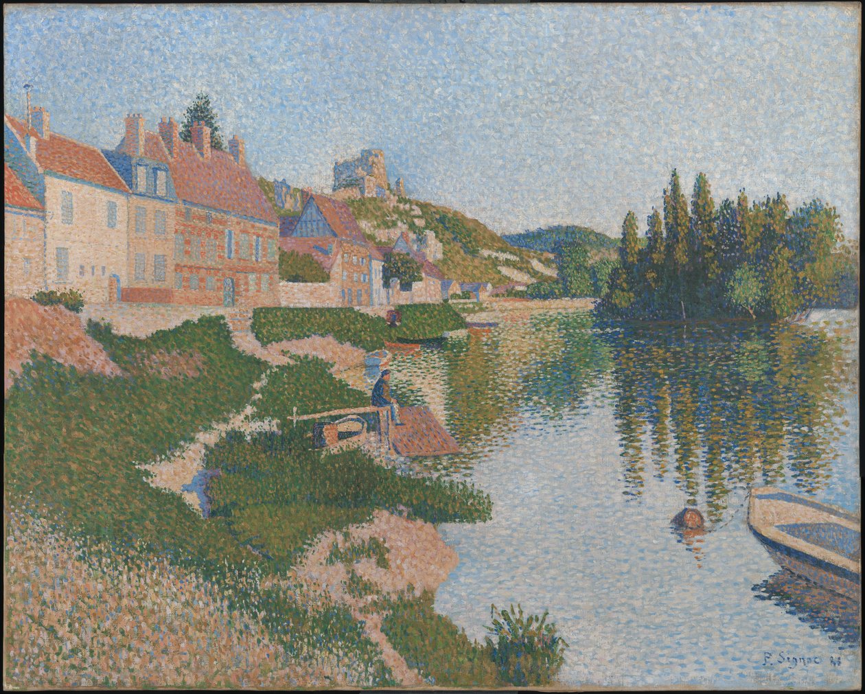 O banco; The Andelys de Paul Signac