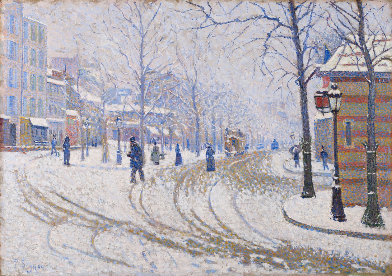 Neve, Boulevard de Clichy, Paris, 1886 de Paul Signac