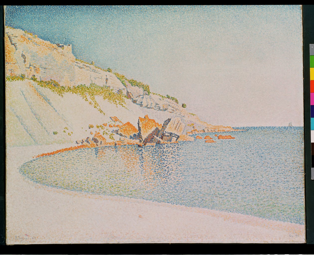 A Côte d&39;Azur, 1889 de Paul Signac