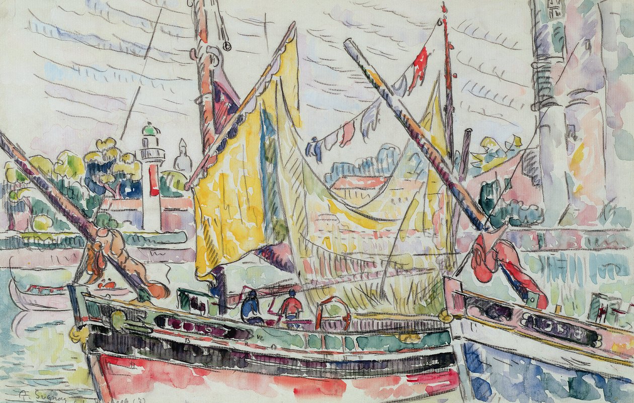 O porto de la rochelle de Paul Signac