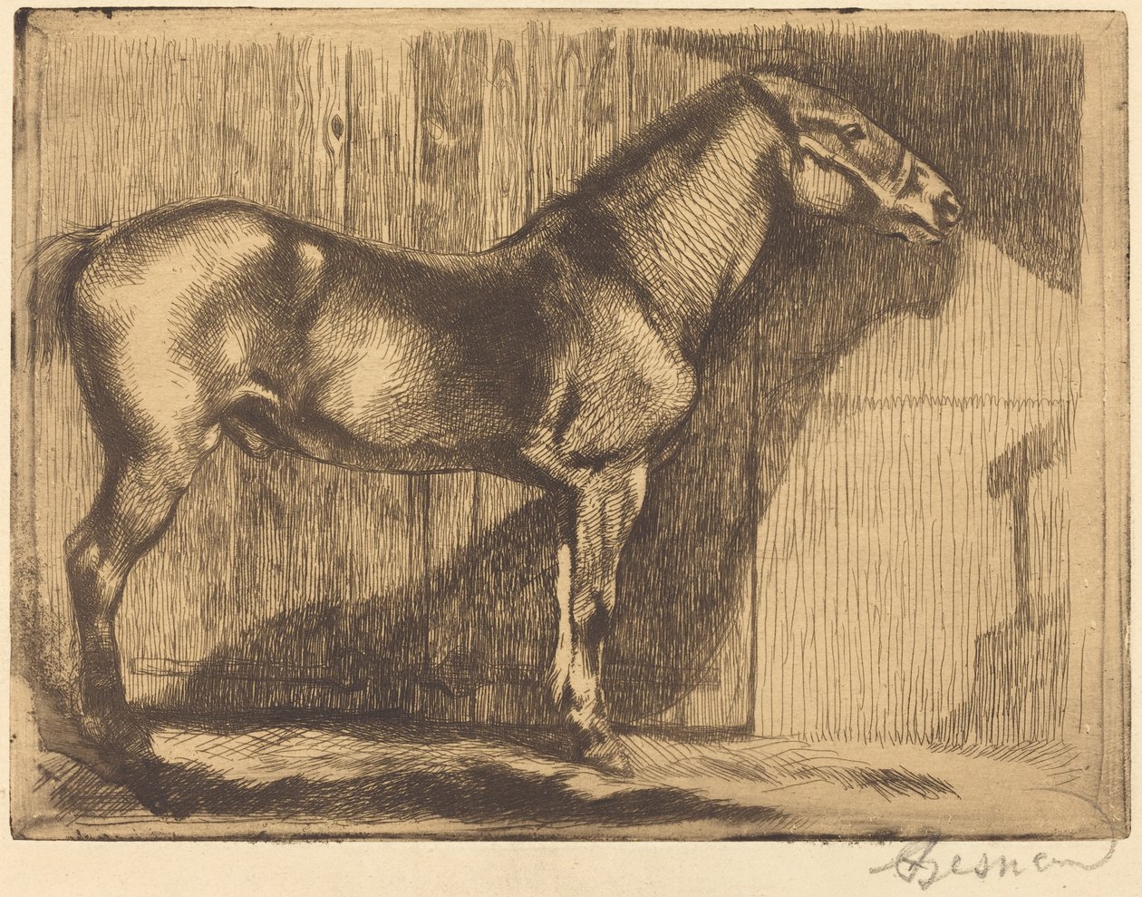 Pônei O pônei, 1892. de Paul Albert Besnard