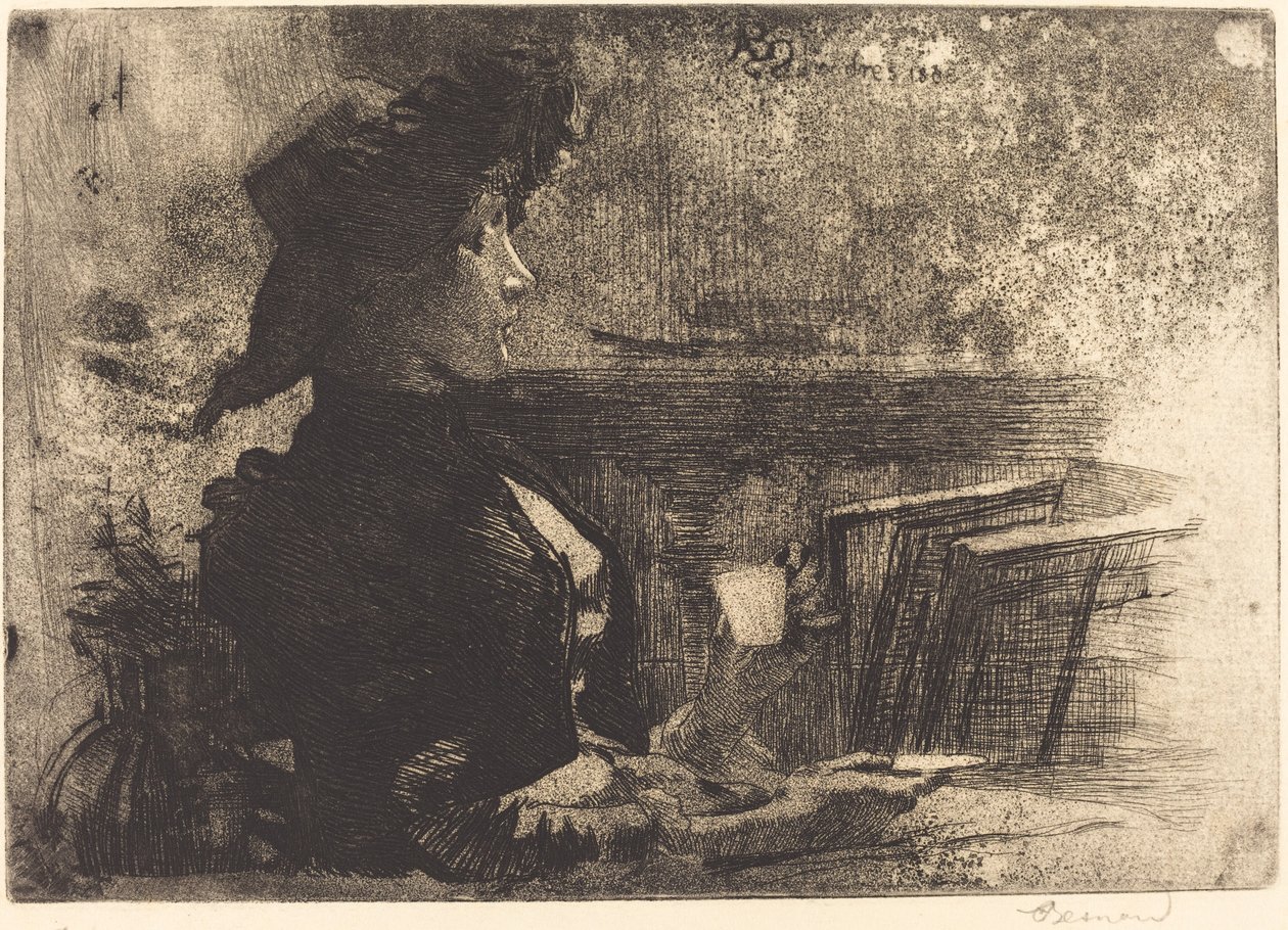 A xícara de chá, 1883. de Paul Albert Besnard