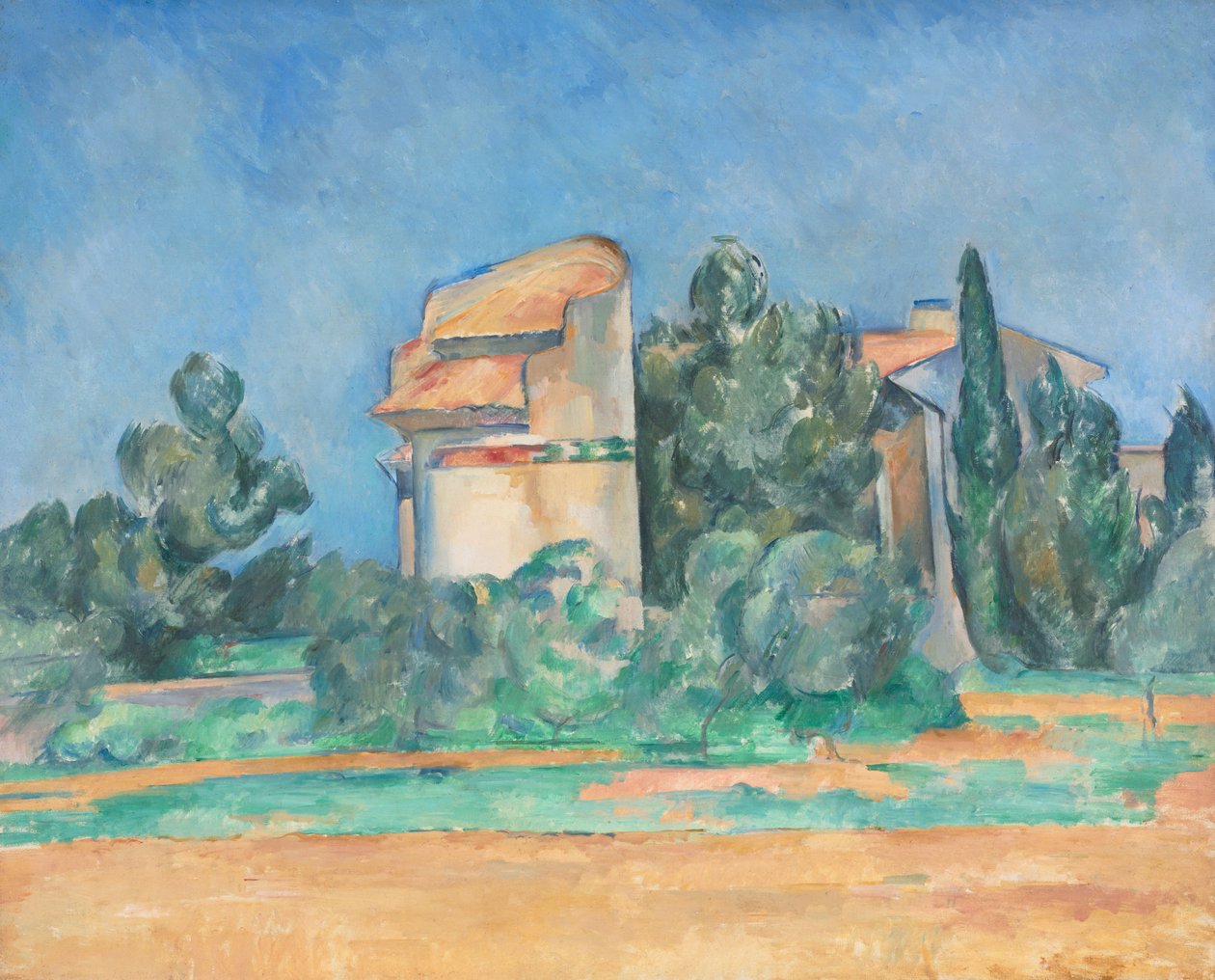 The Pigeon Tower em Bellevue de Paul Cézanne